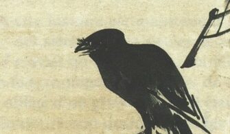 Logo site bertrandserra.org, un corbeau sur une branche