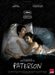 Affiche du film Paterson de Jim Jarmusch, avec Adam Driver.