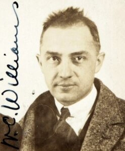 Photo du passeport de William Carlos Williams, 1921